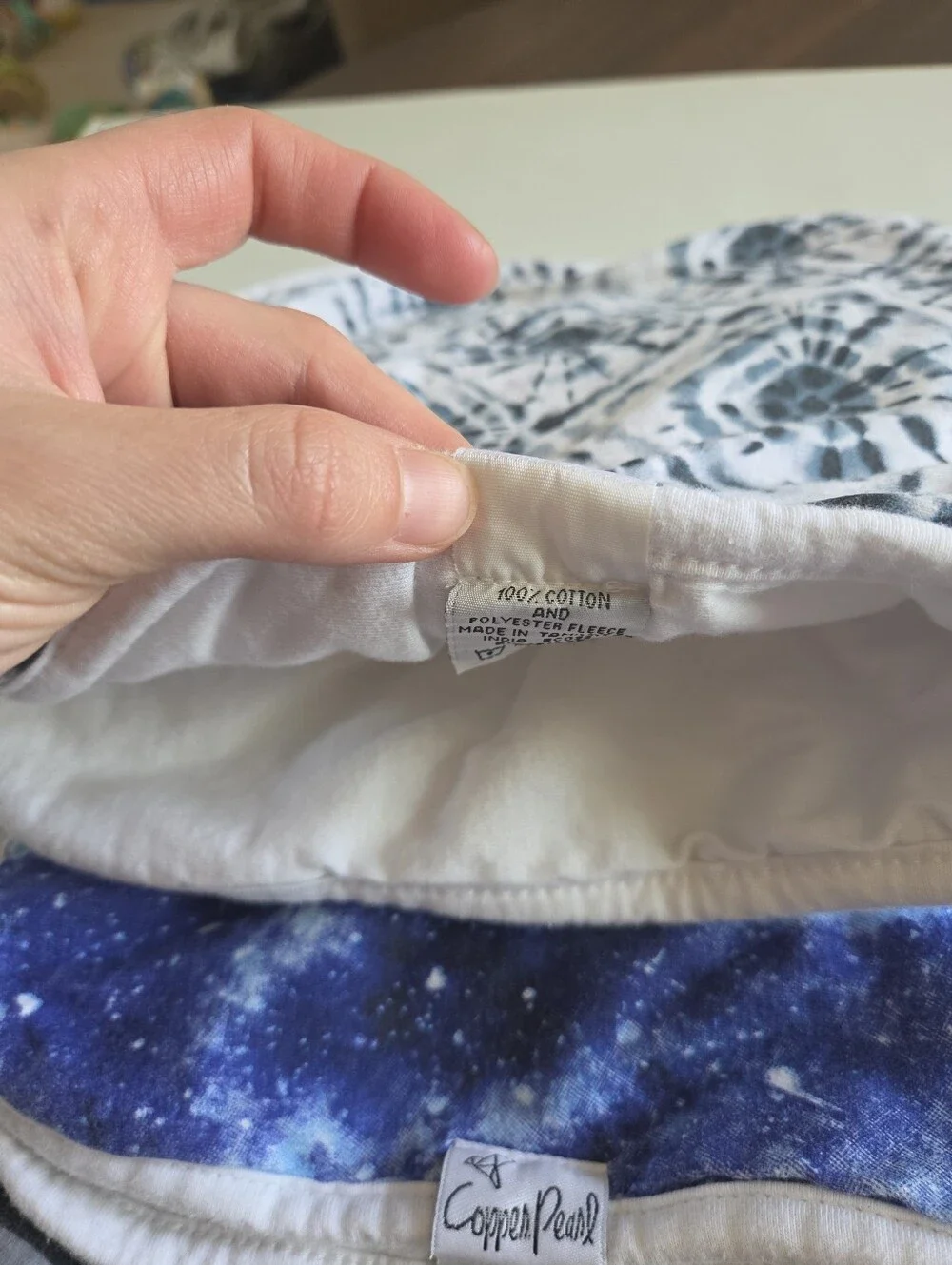 Copper Pearl Baby Boy Burp Cloths 3 Pack - Galaxy, Tie Dye, Tools - 18x9.5
